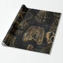 Search for anatomy wrapping paper Black