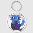 Search for yarn ball keychains Kitty