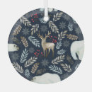 Search for retro deer ornaments Winter
