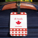 Recherche de canada luggage tags Rouge et blanc