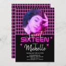 Search for neon pink invitations Girly