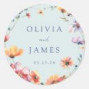 Search for blue flower stickers Wildflower