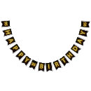 Search for yellow and black bunting flags Party