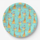 Recherche de anniversaire girafe assiettes Mignonne