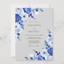 Search for sapphire blue wedding invitations Floral