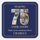 Search for 75 birthday stickers Typography