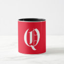 Recherche de q monogramme tasses Élégant