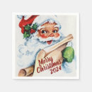 Search for vintage santa claus napkins Festive