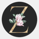 Search for monogram z stickers Floral