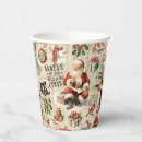Search for santa claus paper cups Vintage