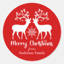 Search for elegant reindeer stickers Merry christmas
