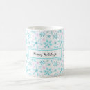Search for pink snowflakes mugs Elegant