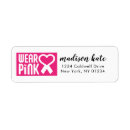 Search for breast cancer survivor return address labels Support