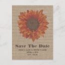 Search for burlap save the dates Sunflower