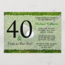 Search for golf 40th birthday invitations Forty