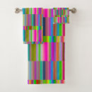 Search for bright colorful bath towels Abstract