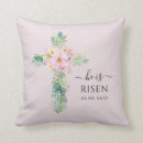 Search for he is risen pillows Scripture
