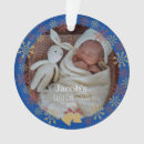 Search for baby boy first ornaments Two photo