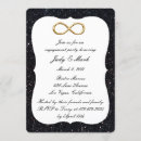 Search for black and gold engagement party invitations Heart