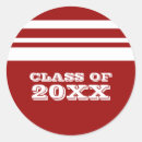 Search for red and white graduation stickers Simple