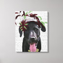 Search for black labrador canvas prints Flowers