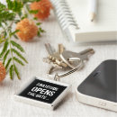 Search for gratitude keychains Black and white