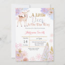 Search for little deer baby shower invitations Winter