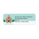 Search for gingerbread house return address labels Winter