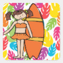 Search for surfer girl stickers Tropical