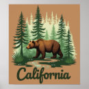 Search for california bear posters Brown