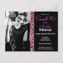 Recherche de pink 16ans anniversaire invitations Girly