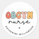 Search for midwife nurse stickers Obgyn