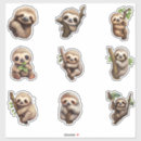 Search for cartoon sloth stickers Chibi