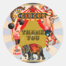 Search for retro circus stickers Carnival