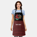 Search for red black plaid aprons Kitchen utensils