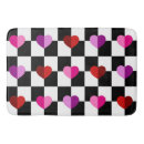 Search for heart shaped bath mats Valentine
