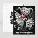 Recherche de monstres cartes postales Amour