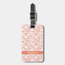 Search for coral luggage tags girly