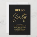 Search for gold 60th birthday invitations Chic