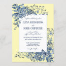 Search for dusty blue and yellow wedding invitations Elegant