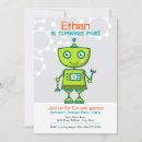 Search for robot birthday invitations Modern