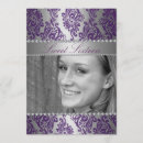 Recherche de violet 16ans anniversaire invitations Argent