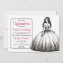 Search for black white quinceanera invitations Pretty