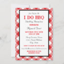 Search for bbq wedding invitations Red gingham