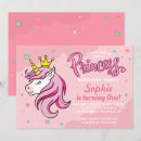 Recherche de princess unicorn invitations Fille