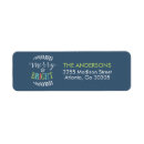 Search for bright blue return address labels Trendy