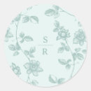 Search for blue floral wedding stickers Garden