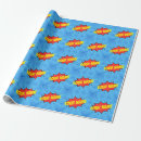 Search for comic book wrapping paper Red