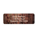 Search for wood and lace return address labels Chic