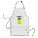 Search for pineapple illustration aprons Cute